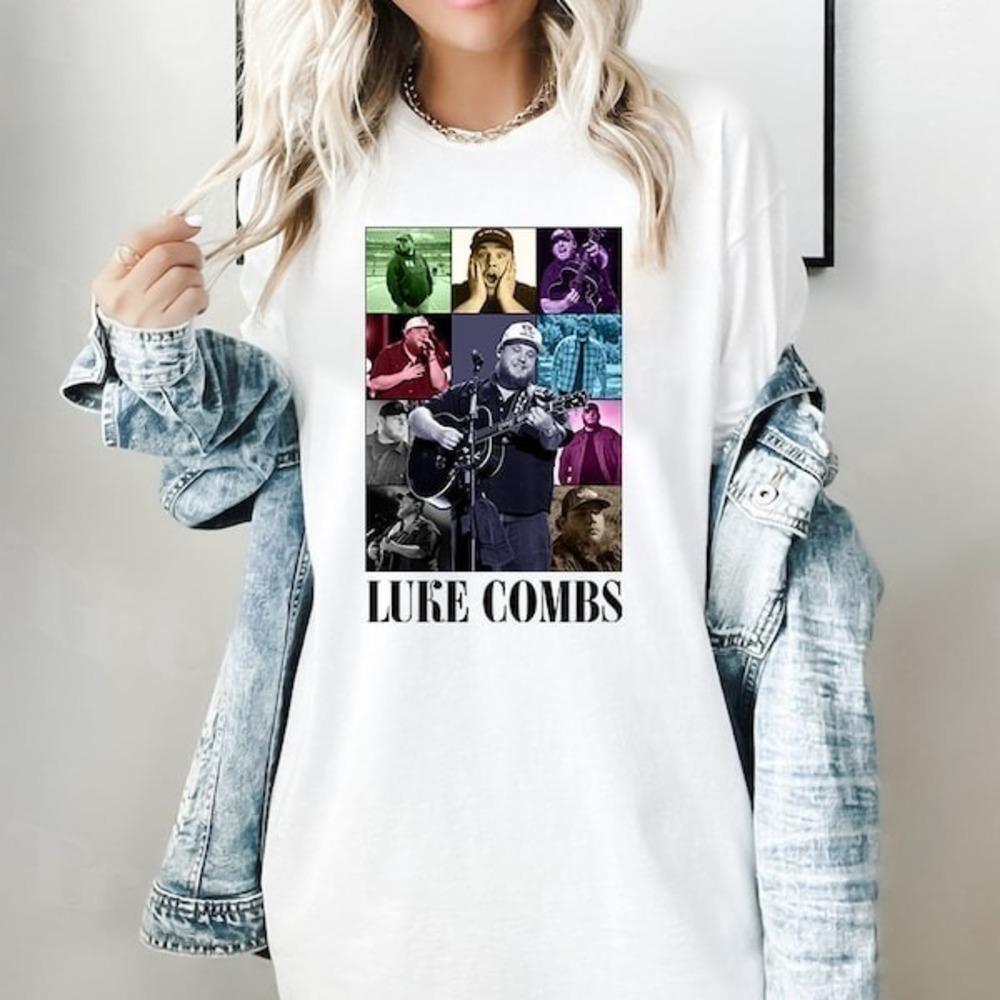 Luke Combs Era Tour Country Music Concert Fan Graphic T-Shirt